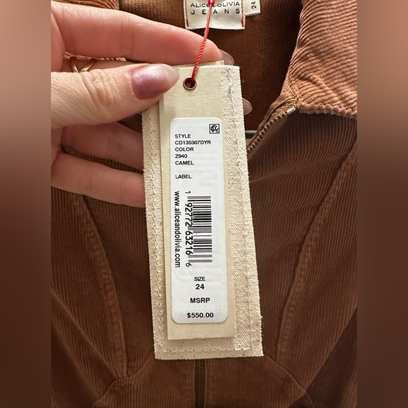 Alice and Olivia corduroy jumpsuit - Picture 6 of 6